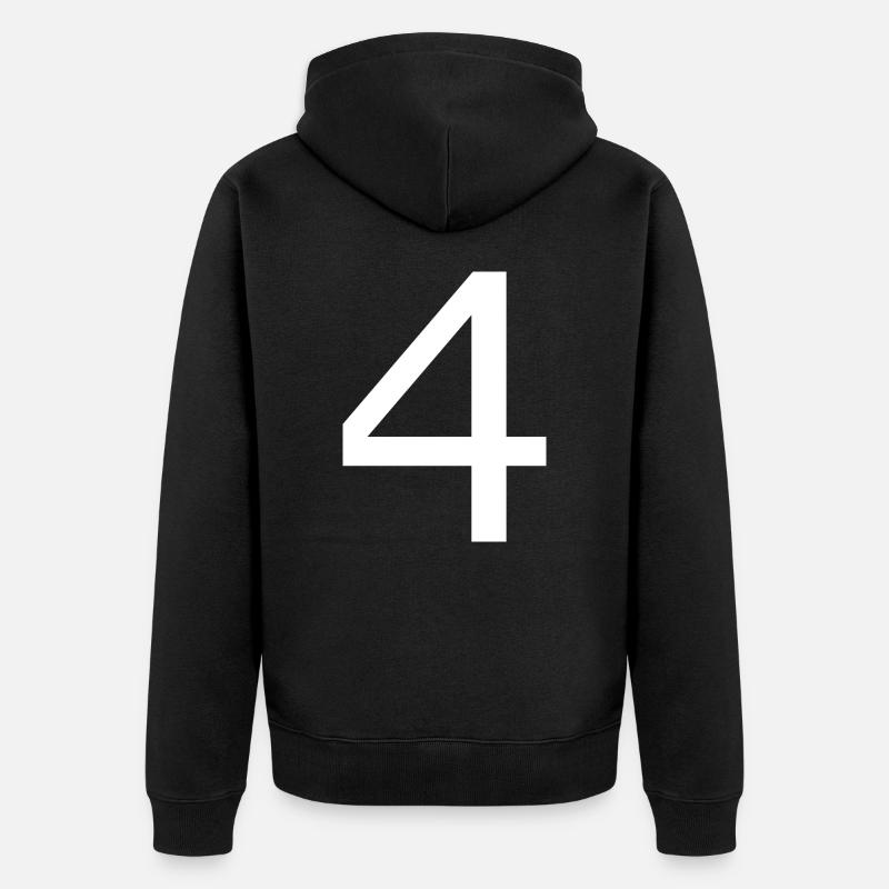 4 - Veste à capuche bio Premium Unisexe - noir