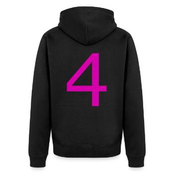 4 - Veste à capuche bio Premium Unisexe - noir - Dos - Nico (187cm)