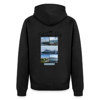 Rerik Vacances balnéaires de la mer Baltique entre le lagon et la mer Baltique - Veste à capuche bio Premium Unisexe - noir - Dos - Nico (187cm)