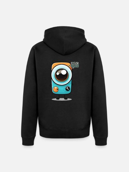 Der mobile Fotograf - Unisex Premium Bio Zip Hoodie - Schwarz