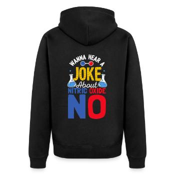 Vous voulez entendre une blague NON Scientifique drôle Science - Veste à capuche bio Premium Unisexe - noir - Dos - Nico (187cm)
