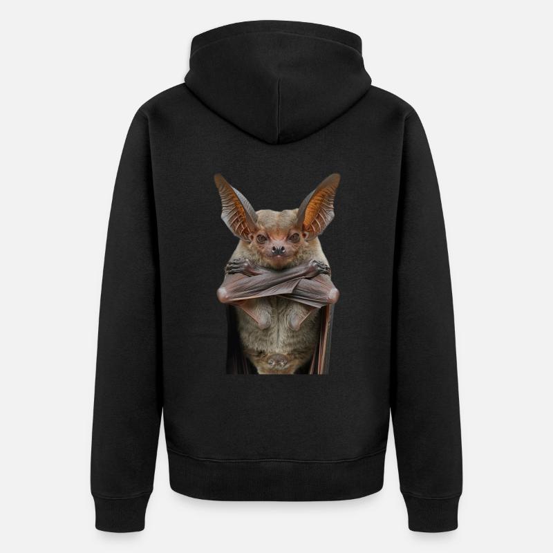 Schläger - Unisex Premium Bio Zip Hoodie - Schwarz