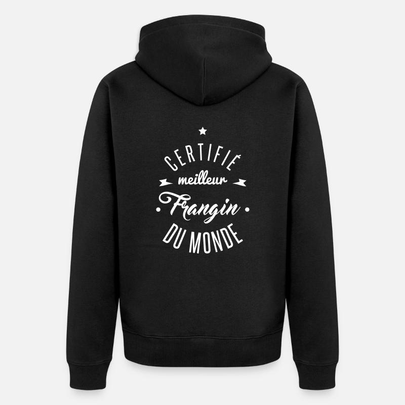 meilleur frangin du monde - Veste à capuche bio Premium Unisexe - noir