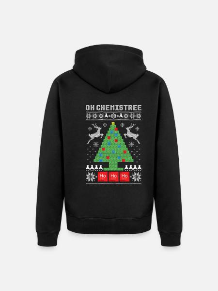 Chemistree Laid Noël - Veste à capuche bio Premium Unisexe - noir