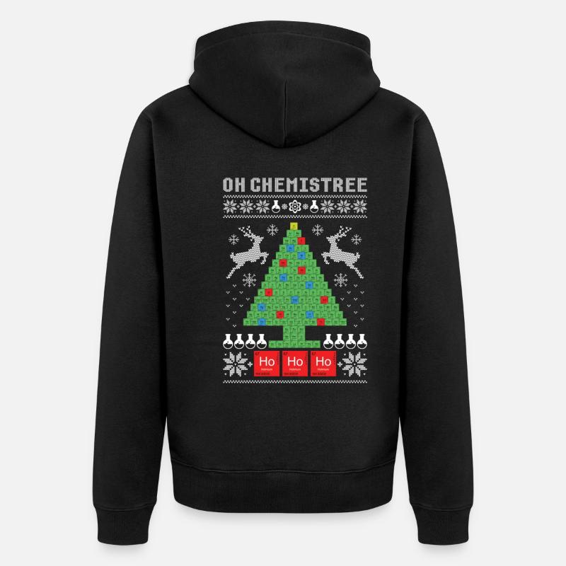 Chemistree Laid Noël - Veste à capuche bio Premium Unisexe - noir