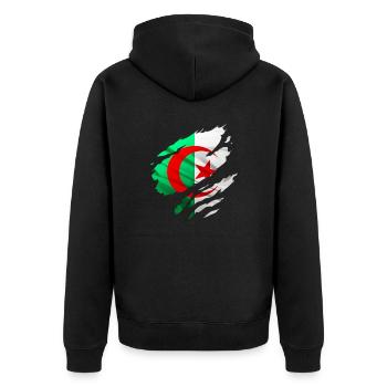 afrique algerie arabe - Veste à capuche bio Premium Unisexe - noir - Dos - Nico (187cm)