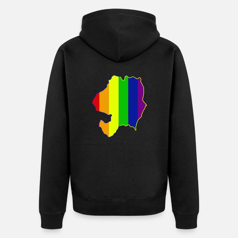 Wicklow Stolz - Unisex Premium Bio Zip Hoodie - Schwarz