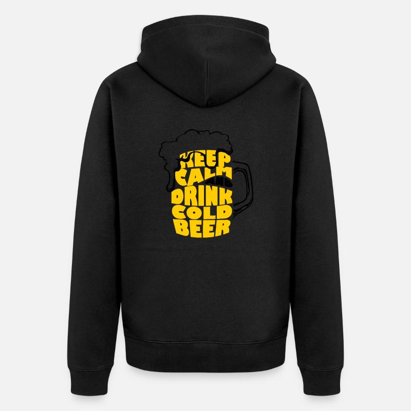 cold beer - Veste à capuche bio Premium Unisexe - noir