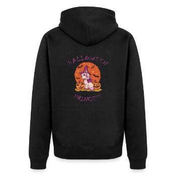 Princesse Licorne d’Halloween - Veste à capuche bio Premium Unisexe - noir - Dos - Nico (187cm)