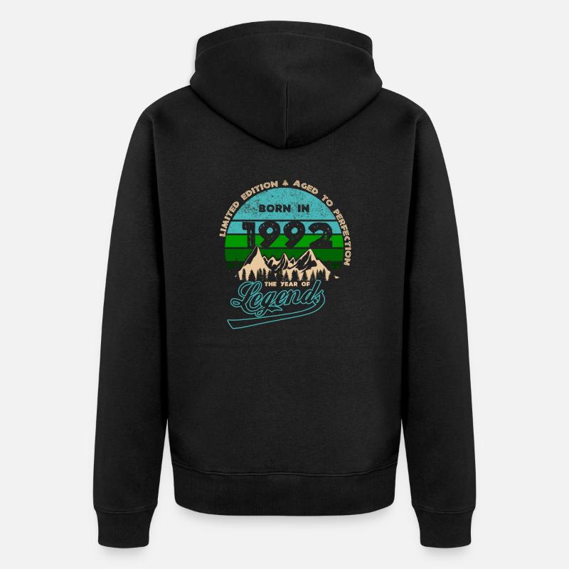 Légendes 1992 - Veste à capuche bio Premium Unisexe - noir