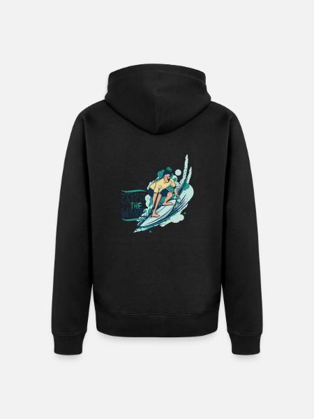 Wassersport - Unisex Premium Bio Zip Hoodie - Schwarz