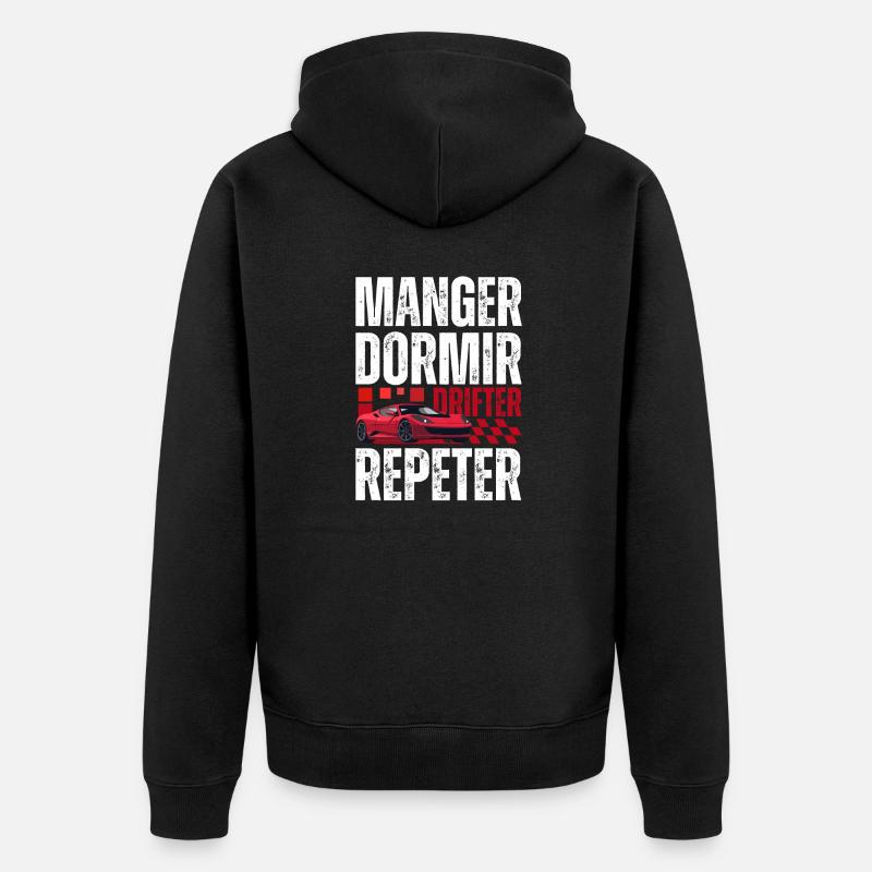 Drifter répéter - Veste à capuche bio Premium Unisexe - noir