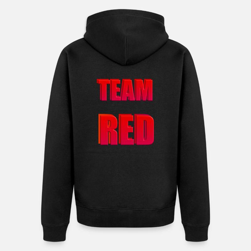 Team Red - Veste à capuche bio Premium Unisexe - noir