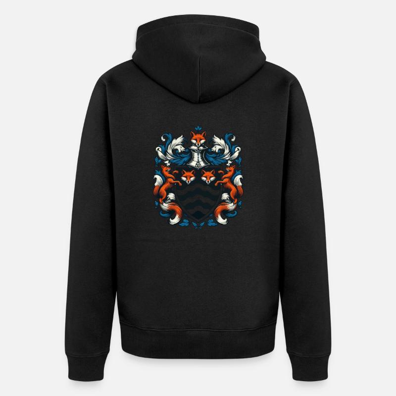 Fuchs Wappen - Unisex Premium Bio Zip Hoodie - undefined