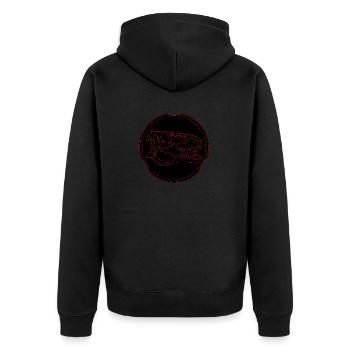 Daspletosaurus fossil skull - Unisex Premium Organic Zip Hoodie - black - Back - Nico (187cm)