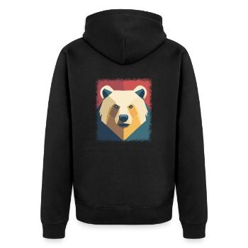 statement dabbing birthday present idea dead - Unisex Premium Bio Zip Hoodie - Schwarz - Hinten - Nico (187cm)