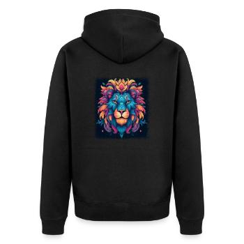 doodlebug born 1979 shirt comic and sarcastic - Unisex Premium Bio Zip Hoodie - Schwarz - Hinten - Nico (187cm)