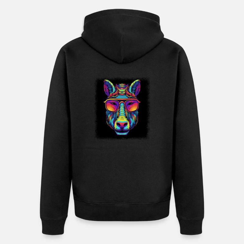 pur-sang citation cheval dictons cavalier - Veste à capuche bio Premium Unisexe - noir