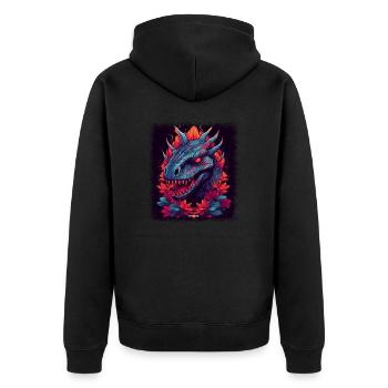 Idée de cadeau Joke Happy Joke T-shirts costumés - Veste à capuche bio Premium Unisexe - noir - Dos - Nico (187cm)