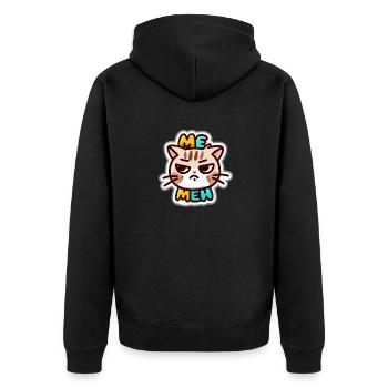 Qu’est-ce qui ne va pas avec ce chat? - Veste à capuche bio Premium Unisexe - noir - Dos - Nico (187cm)