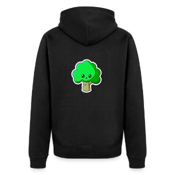 Un arbre peut aussi être mignon - Veste à capuche bio Premium Unisexe - noir - Dos - Nico (187cm)