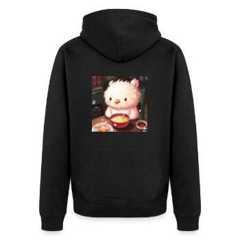 Animal moelleux - Veste à capuche bio Premium Unisexe - noir - Dos - Nico (187cm)