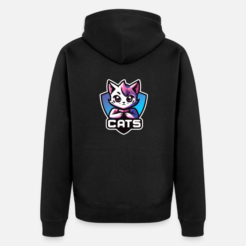CATS - Veste à capuche bio Premium Unisexe - noir