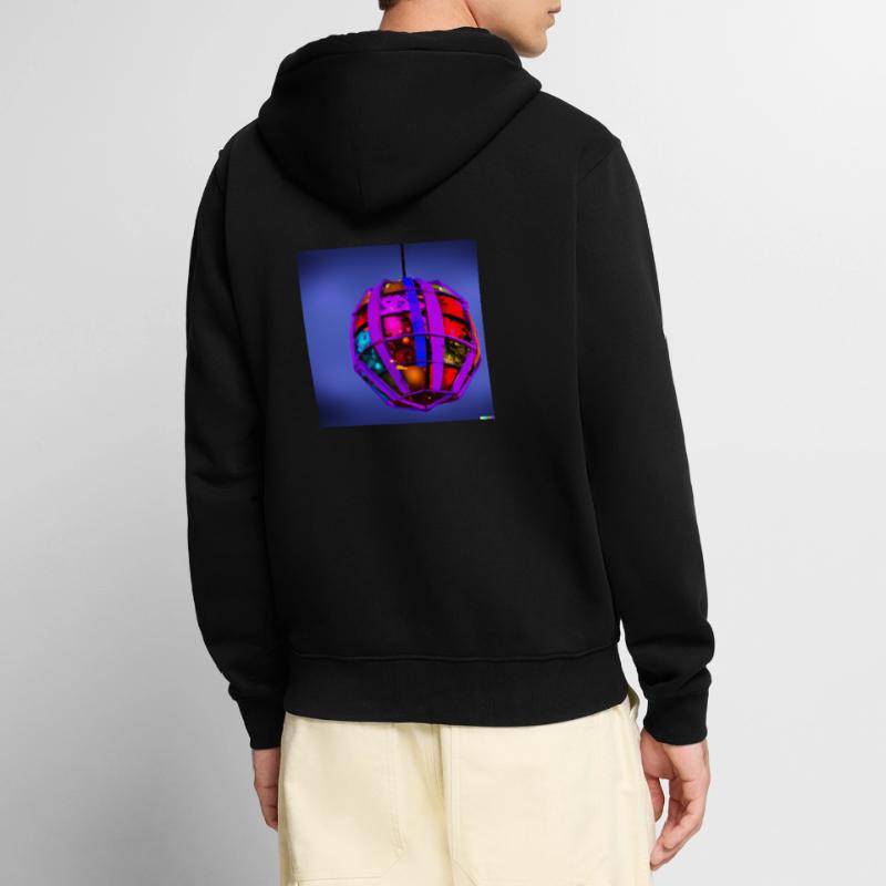 explodierende weihnachtskugel Unisex Premium Bio Zip Hoodie