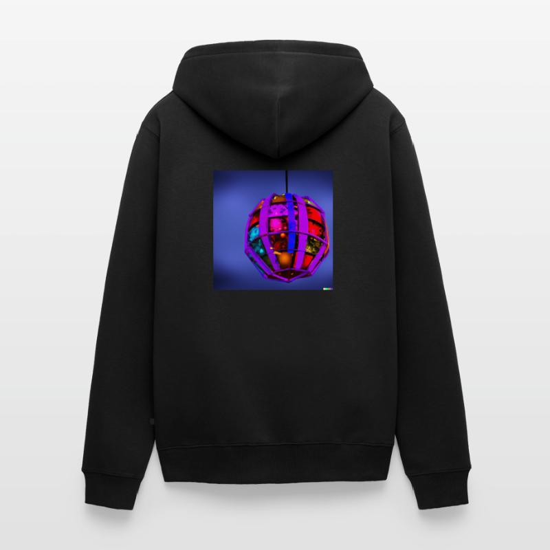 explodierende weihnachtskugel Unisex Premium Bio Zip Hoodie