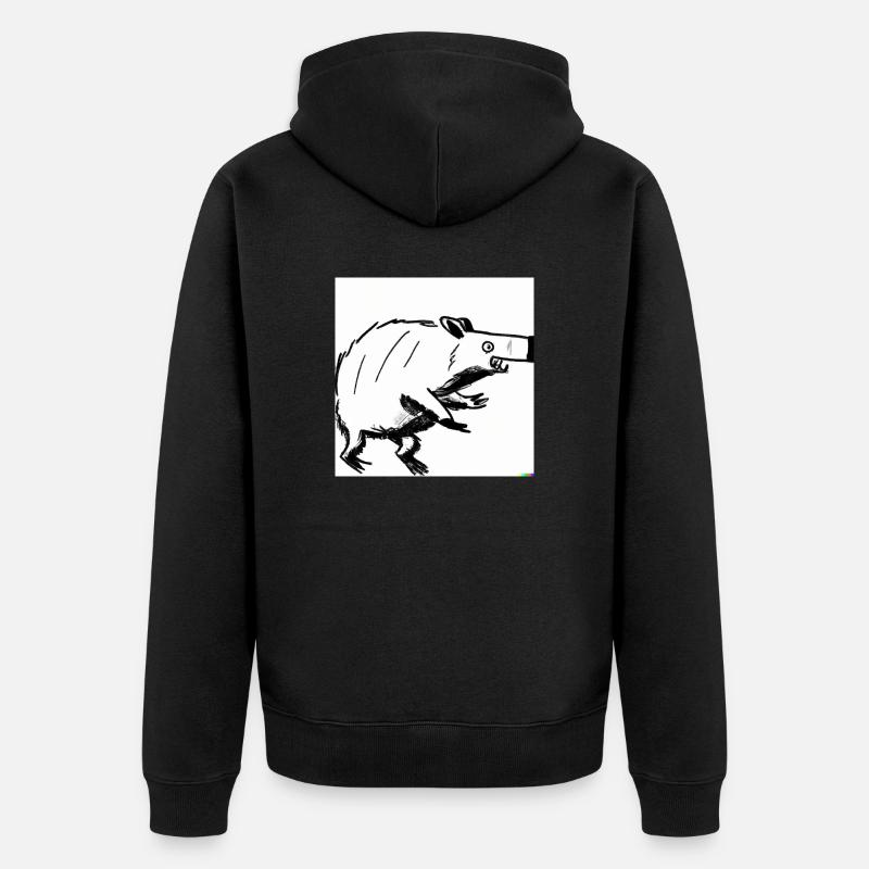 example com 4 - Unisex Premium Bio Zip Hoodie - Schwarz