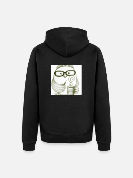 Early morning bird - Unisex Premium Bio Zip Hoodie - Schwarz