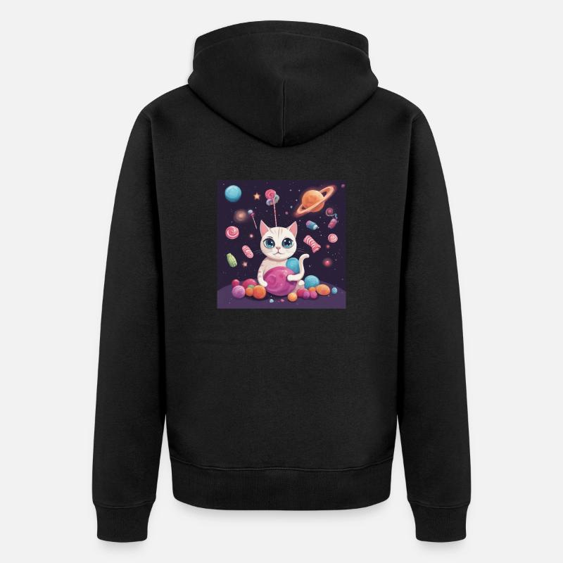 Chat Chat Chat - Veste à capuche bio Premium Unisexe - noir