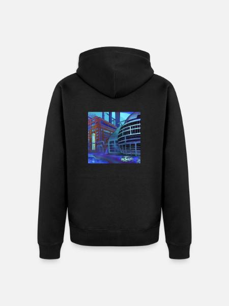 Wolfsburg-1 theme - Unisex Premium Organic Zip Hoodie - black