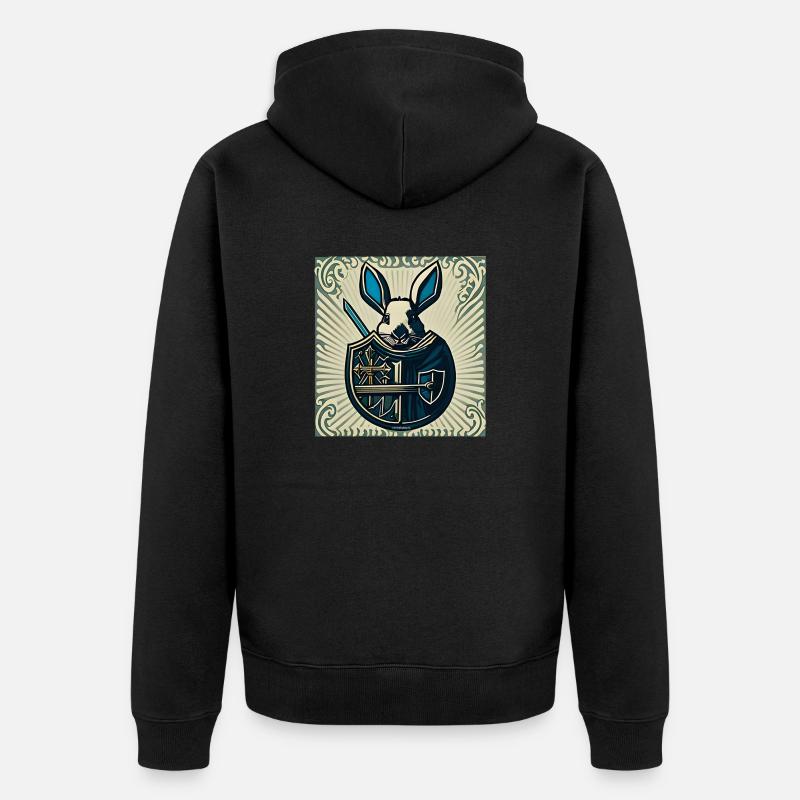 Make Easter Great Again III - Unisex Premium Bio Zip Hoodie - Schwarz