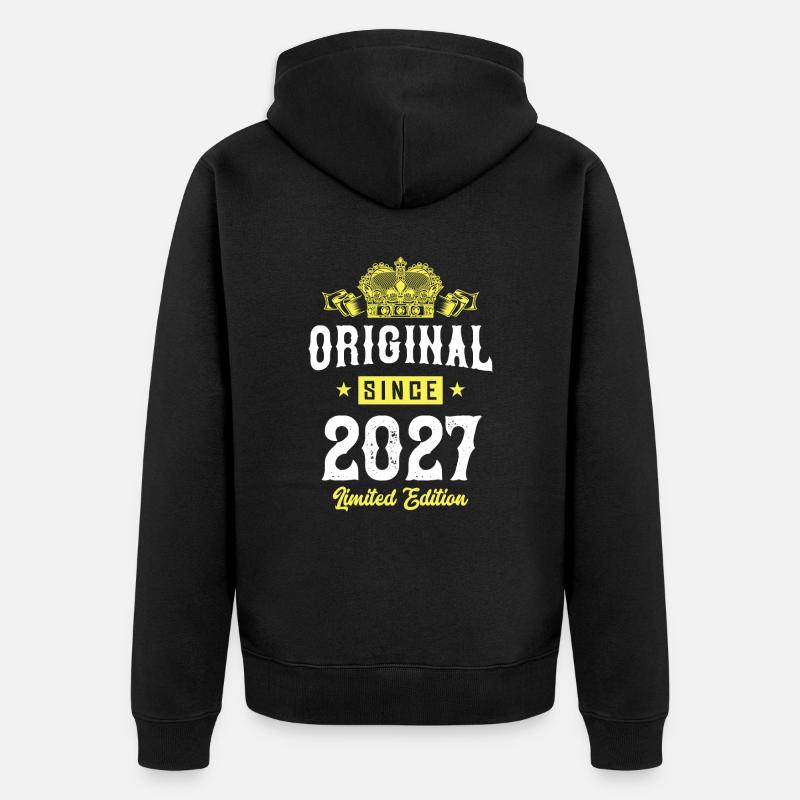 Édition limitée 2027 - Veste à capuche bio Premium Unisexe - noir