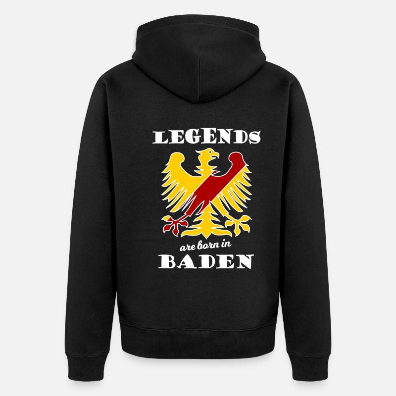 Die Badenser Legenden - Unisex Premium Bio Zip Hoodie - Schwarz