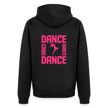 Dance - Veste à capuche bio Premium Unisexe - noir - Dos - Nico (187cm)