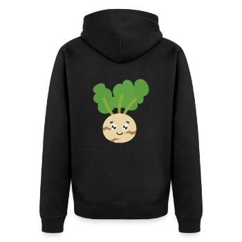 Chou-rave - Veste à capuche bio Premium Unisexe - noir - Dos - Nico (187cm)