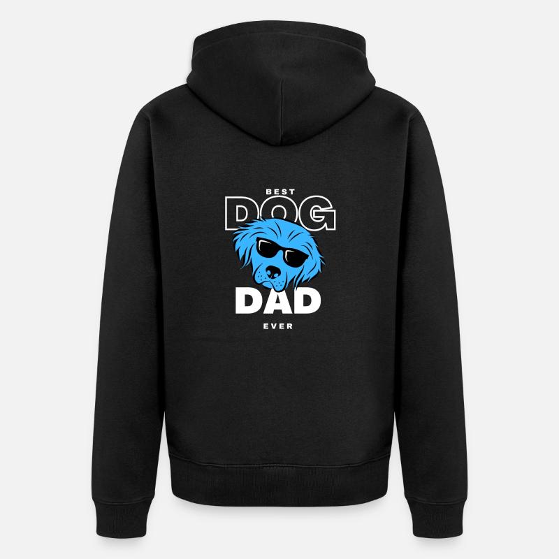Daddy Dog - Veste à capuche bio Premium Unisexe - noir