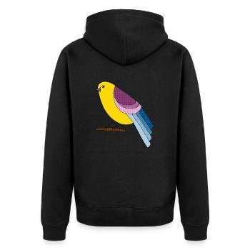 Oiseau - Veste à capuche bio Premium Unisexe - noir - Dos - Nico (187cm)