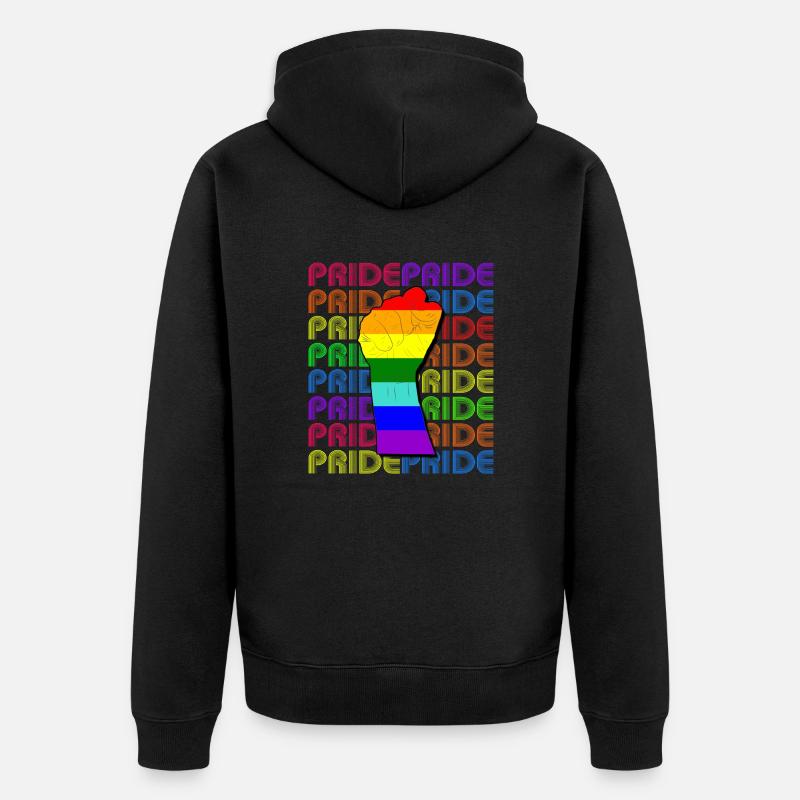 PridePride - Veste à capuche bio Premium Unisexe - noir