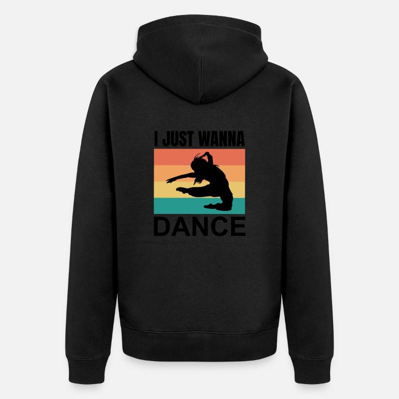 Danse Musique de danse - Veste à capuche bio Premium Unisexe - noir