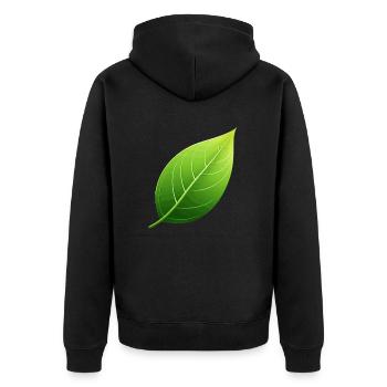 Green Leaf - Conservation de la nature - Veste à capuche bio Premium Unisexe - noir - Dos - Nico (187cm)