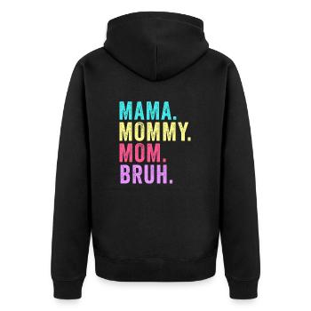 Maman Maman Maman Bruh - Veste à capuche bio Premium Unisexe - noir - Dos - Nico (187cm)