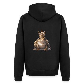 Grenouille - Veste à capuche bio Premium Unisexe - noir - Dos - Nico (187cm)