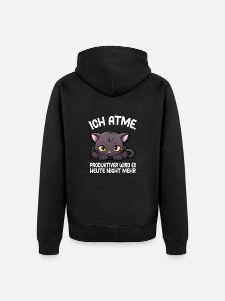 I panther - Unisex Premium Organic Zip Hoodie - black