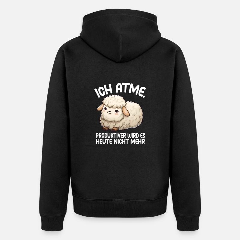 Mouton - Veste à capuche bio Premium Unisexe - noir