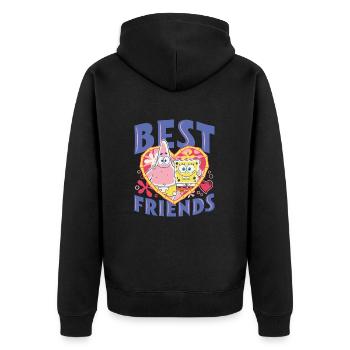 Bob l'Éponge Et Patrick Meilleures Amies - Veste à capuche bio Premium Unisexe - noir - Dos - Nico (187cm)