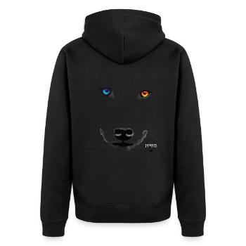 VERON WOLF - Veste à capuche bio Premium Unisexe - noir - Dos - Nico (187cm)