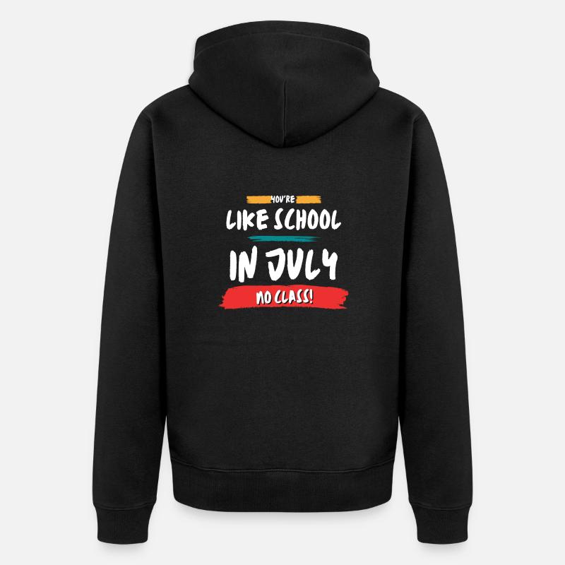 Pas de classe - Veste à capuche bio Premium Unisexe - noir